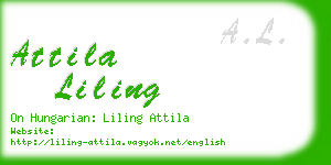 attila liling business card